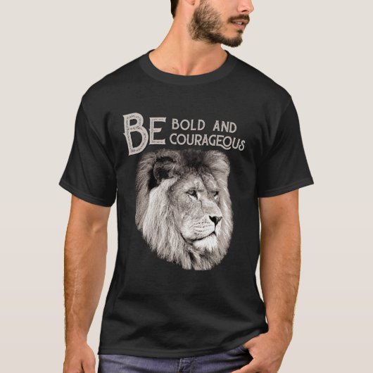 Christian Top Lion Be Bold Courageous Scripture Bi (Vorderseite)