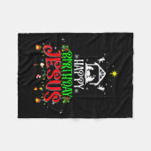 Christian Tree Christmas Happy Birthday Jesus Wome Fleecedecke (Vorderseite (Horizontal))