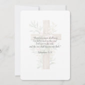 Christian Two Become One Watercolor Einladung (Rückseite)