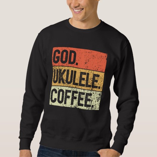 Christian Ukulele Player Worship Ukulele Church Uk Sweatshirt (Vorderseite)