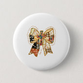 Christian Verse Bible Jesus Coquette Bow Patchwork Button (Vorderseite)