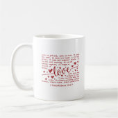 Christian Verse Love is Patient Kaffeetasse (Links)