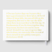 Christian Wedding Guest Book Customizeable Gästebuch (Rückseite)