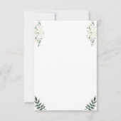 Christian Wedding RSVP Card with Cross Karte (Rückseite)