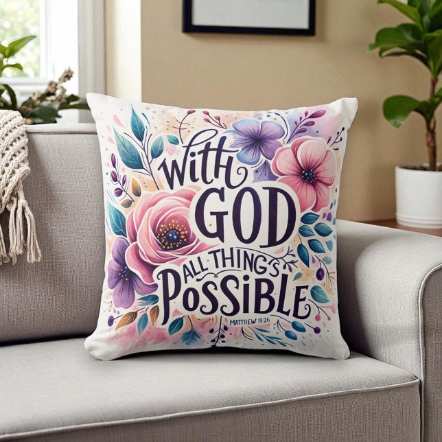 Christian - With God All Things are Possible Kissen (Von Creator hochgeladen)
