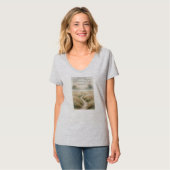 Christian Women's Romans 8:28 V-Neck Tee Shirt (Vorderseite Vollansicht)