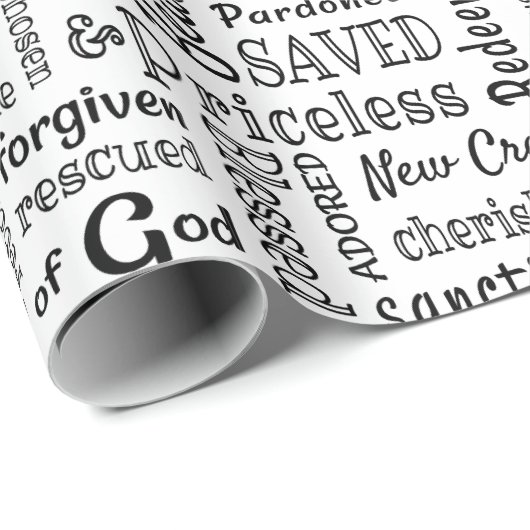 Christian Words of Price Geschenkpapier (Rolleneckpunkt)