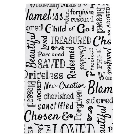 Christian Words of Price Mittlere Geschenktüte (Rückseite)