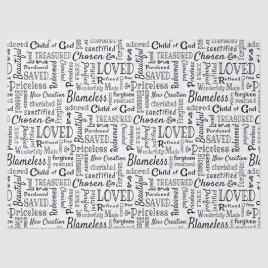 Christian Words of Price Seidenpapier (Vorderseite)