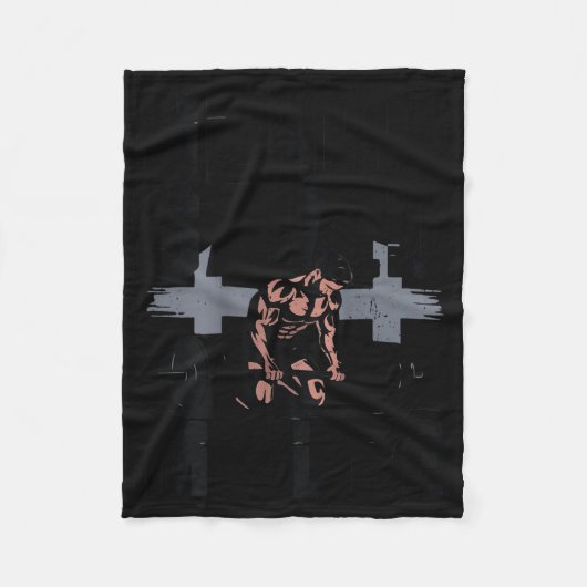 Christian Workout Jesus Christ Saved My Life Gym G Fleecedecke (Vorderseite)