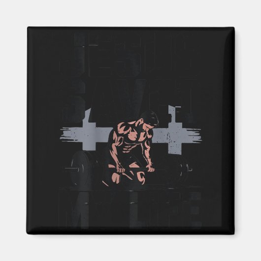 Christian Workout Jesus Christ Saved My Life Gym G Magnet (Vorne)