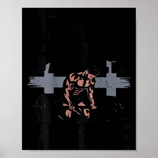 Christian Workout Jesus Christ Saved My Life Gym G Poster (Vorne)