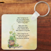 Christian Wren Bird Vineyard Memorial Keepsake Schlüsselanhänger (Rückseite)