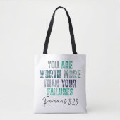 Christian You are Worth More Than Your Failures Tasche (Vorderseite)
