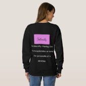 Christianality defined on the back long sleeve T Sweatshirt (Schwarz voll)
