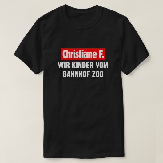 Christiane F. WIR KINDER VOM BAHNHOF ZOO Essential T-Shirt (Design vorne)