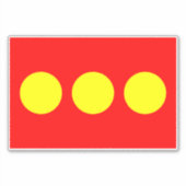 Christiania Flag Aufkleber (Vorderseite)