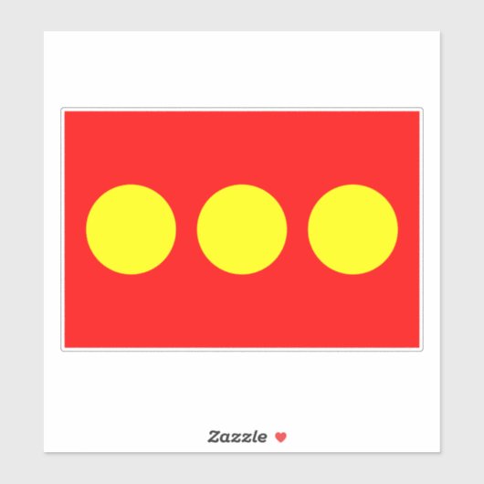 Christiania Flag Aufkleber (Blatt)