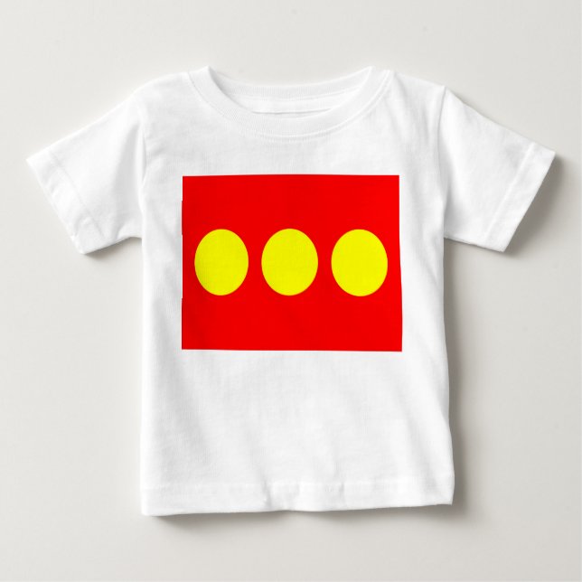 Christiania Flag Baby T-shirt (Vorderseite)