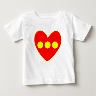 Christiania Flag Herz Baby T-shirt