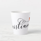 Christiania Flag Herz, Fristaden Christiania Milchtasse (Vorderseite)