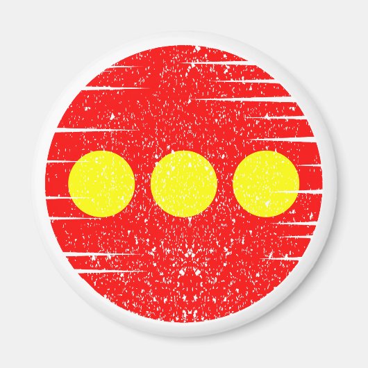 Christiania Flag Magnet (Vorne)