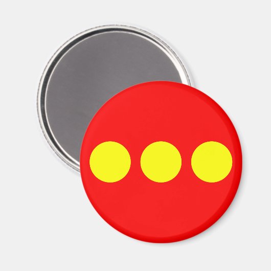 Christiania Flag Magnet (Vorderseite/Rückseite)