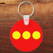 Christiania Flag Schlüsselanhänger (Rückseite)