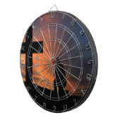 Christianity Faith Cross Jesus Peace Love Destiny Dartscheibe (Vorderseite rechts)