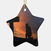 Christianity Faith Cross Jesus Peace Love Destiny Keramikornament (Links)