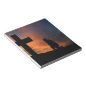 Christianity Faith Cross Jesus Peace Love Destiny Notizblock (angewinkelt)