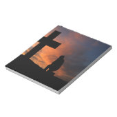 Christianity Faith Cross Jesus Peace Love Destiny Notizblock (Rotiert)