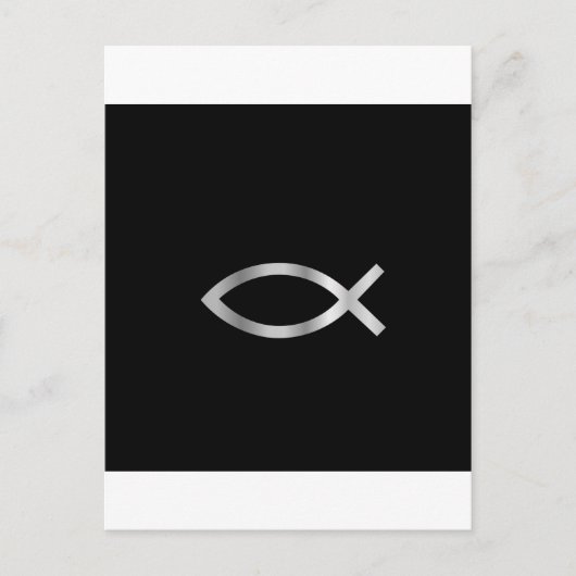 Christianity Ichthys fish Postkarte (Vorderseite)