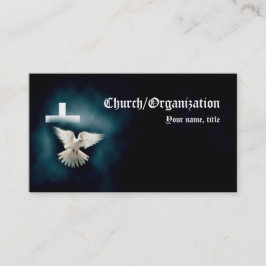 Christianity-Religious Dove & Cross Business Card Visitenkarte