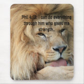 Christianity Scripture Bible Verse Phil 4:13 Mousepad (Vorne)