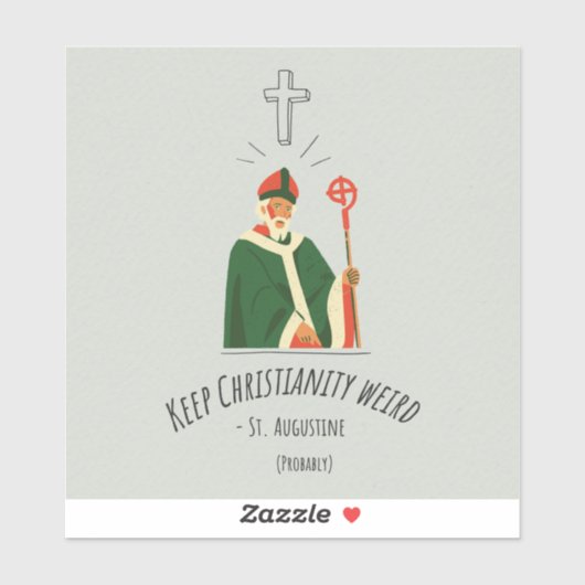 Christianity Weird Vinyl Sticker behalten (Blatt)