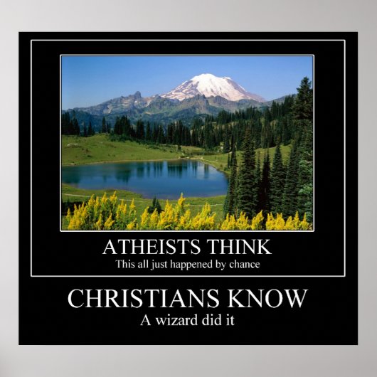 CHRISTIANS KNOW - ein Zauberer hat es geschafft Poster (Vorne)