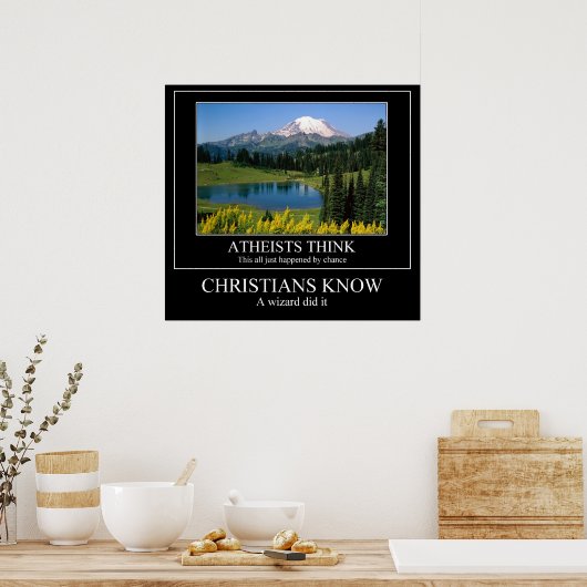 CHRISTIANS KNOW - ein Zauberer hat es geschafft Poster (Küche)