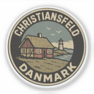 Christiansfeld, Dänemark Danmark  Aufkleber