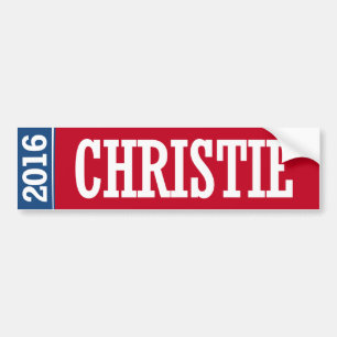 CHRISTIE 2016 AUTOAUFKLEBER