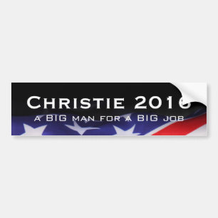 CHRISTIE 2016 großer Mann-großer Job-Autoaufkleb Autoaufkleber