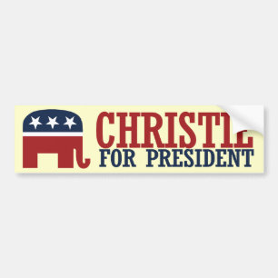 CHRISTIE 2016 REPUBLIKANISCHER STOSSDÄMPFER - .PN AUTOAUFKLEBER
