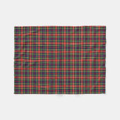 Christie Clan Colorful Red Scottish Tartan Fleecedecke (Vorderseite (Horizontal))