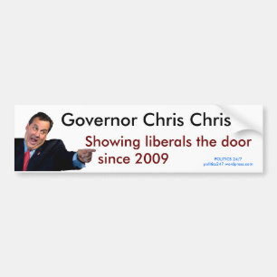 Christie, der Liberalen die Tür zeigt Autoaufkleber