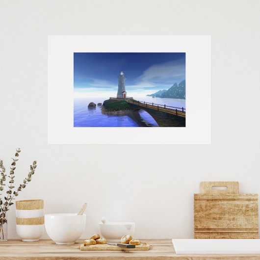 Christie Island Lighthouse Poster (Küche)