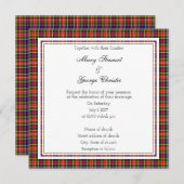 Christie Scottish Wedding Square Einladung (Vorne/Hinten)