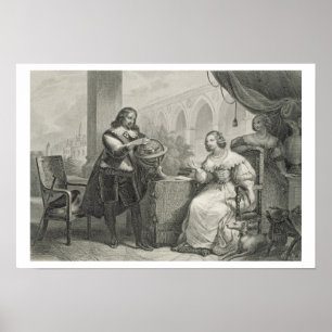 Christina (1626-89) Königin von Schweden, aus eine Poster