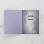 Christina auf Halloween Custom Black Cat Hexe Karte (Innenseite)