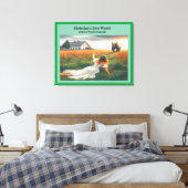 Christina in der neuen Welt Leinwanddruck (Insitu (Schlafzimmer))