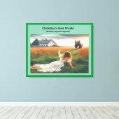 Christina in der neuen Welt Leinwanddruck (Insitu (Holzboden))